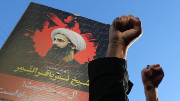 Protestas en Irán por la ejecución del misionero chií Nimr Baqir al Nimr en Arabia Saudí - Sputnik Mundo