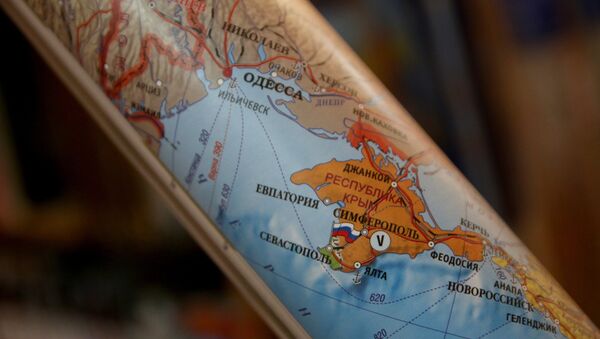 Península de Crimea en un mapa - Sputnik Mundo
