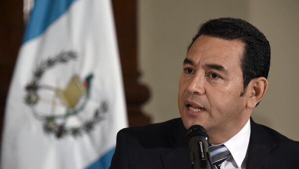 Jimmy Morales, presidente Guatemala - Sputnik Mundo