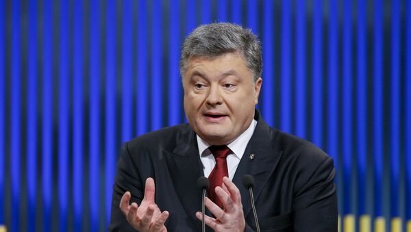Ukrainian President Petro Poroshenko - Sputnik Mundo