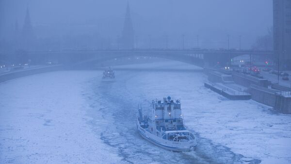 La fuerte nevada en Moscú - Sputnik Mundo