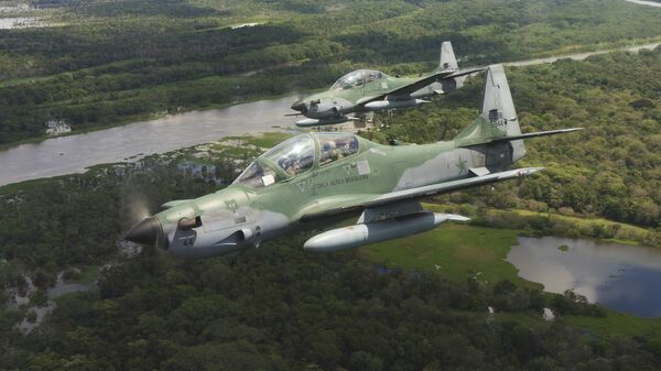 Aeronaves Super Tucano de la Fuerza Aérea de Brasil - Sputnik Mundo