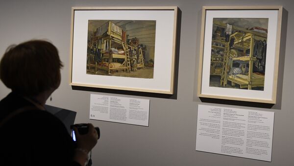 Una exposición de pinturas dedicada a Holocausto en Berlín - Sputnik Mundo