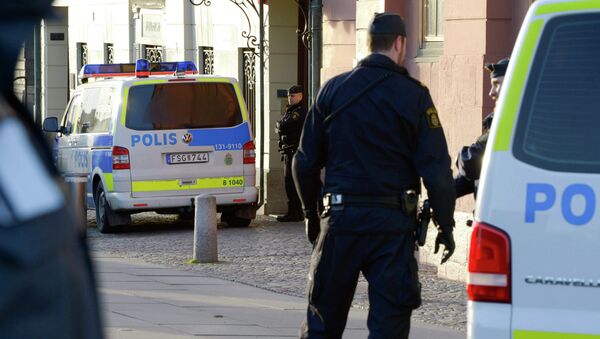 Policías en Suecia - Sputnik Mundo