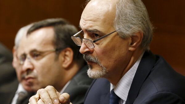 Bashar Jaafari,  jefe de la delegación del Gobierno sirio en las negociaciones de Ginebra - Sputnik Mundo