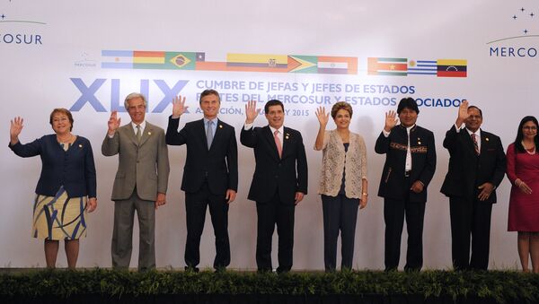 Los jefes de Estados en la 49ª Cumbre del Mercosur en Asunción - Sputnik Mundo