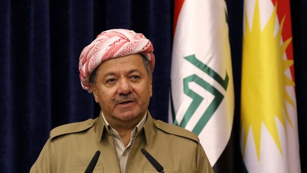 Masud Barzani, presidente del kurdistán iraquí (archivo) - Sputnik Mundo