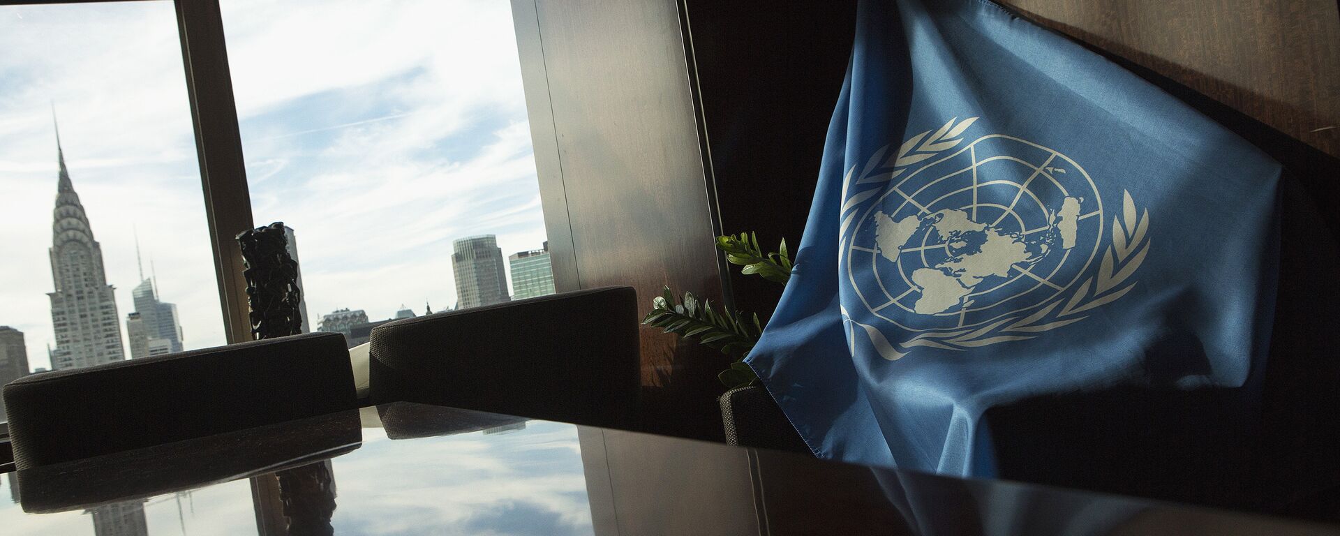 La bandera de la ONU en la sede de la entidad en Nueva York (archivo) - Sputnik Mundo, 1920, 18.02.2021