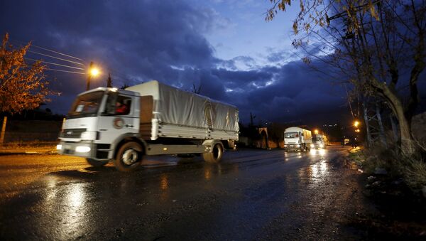 Un convoy humanitario en Siria - Sputnik Mundo
