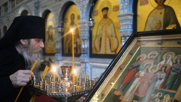 Освящение храма Державной иконы Божией Матери в Свердловской области - Sputnik Mundo
