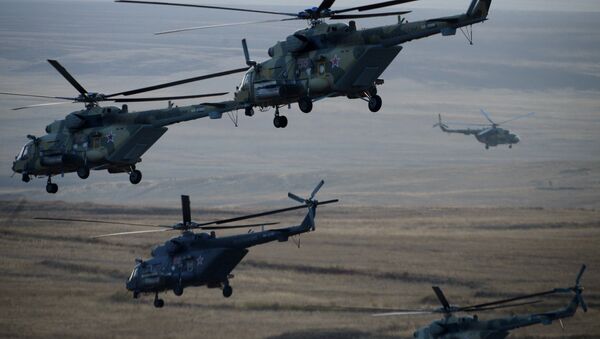 Helicópteros rusos Mi-8MTV (archivo) - Sputnik Mundo