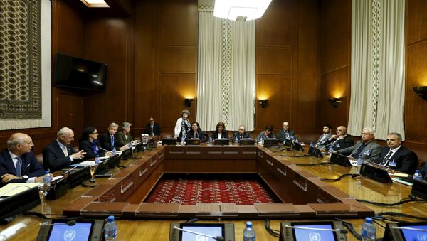 La mesa de negociaciones sobre Siria - Sputnik Mundo