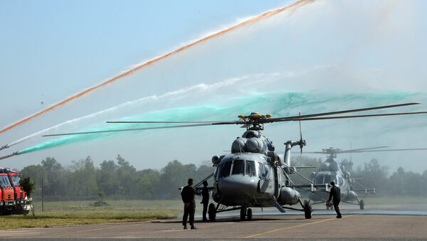 Los helicópteros rusos Mi-17V-5 - Sputnik Mundo