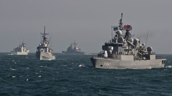 War ships of  NATO take part in a military drill on the Black Sea - Sputnik Mundo