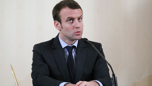 Emmanuel Macron, candidato a la Presidencia de Francia (Archivo) - Sputnik Mundo