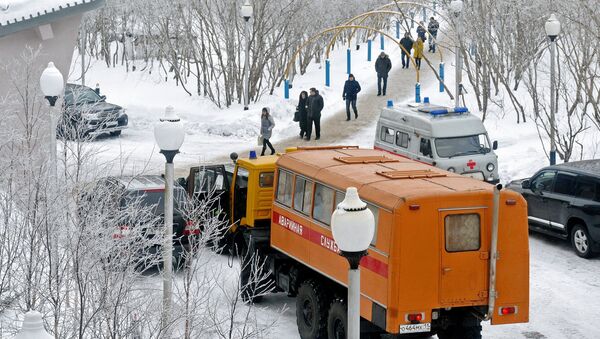 Equipo de rescate en la mina Sévernaya, Vorkutá - Sputnik Mundo