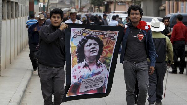 Funeral de la activista hondureña Berta Cáceres (archivo) - Sputnik Mundo