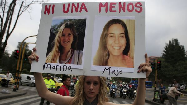 Protesta contra la discriminación y la violencia contra las mujeres en Colombia (archivo) - Sputnik Mundo