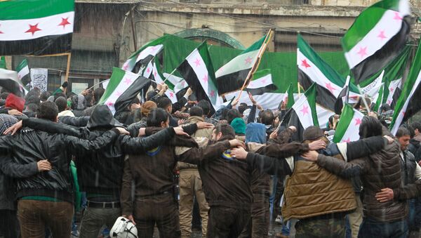 Simpatizantes oposición armada siria (archivo) - Sputnik Mundo