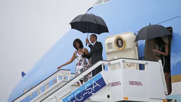 Presidente EEUU Barack Obama y su esposa Michelle en La Habana - Sputnik Mundo