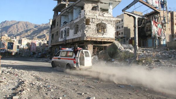 Edificios destruidos en Yemen - Sputnik Mundo