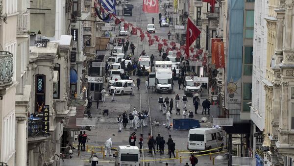 Lugar del atentado en Estambul - Sputnik Mundo