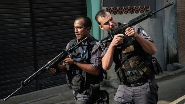 Policías de Brasil - Sputnik Mundo