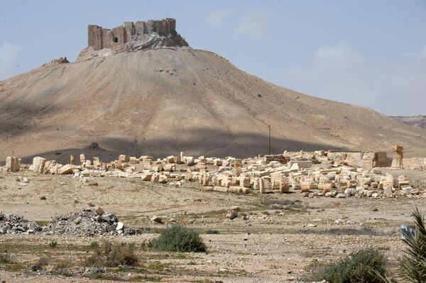 La destruida zona histórica de Palmira - Sputnik Mundo