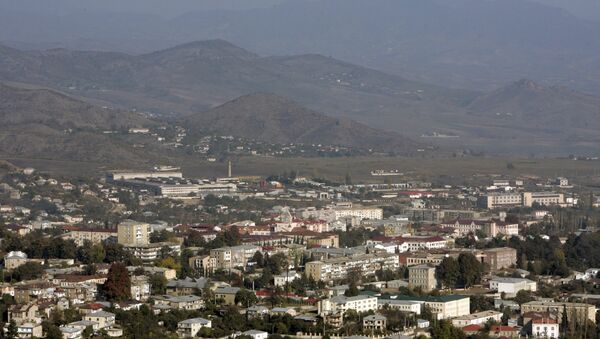 File photo of Nagorno Karabakh's main city of Stepanakert - Sputnik Mundo