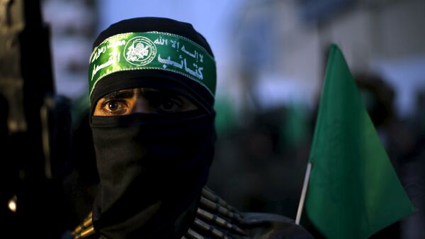 Militante de Hamás (archivo) - Sputnik Mundo