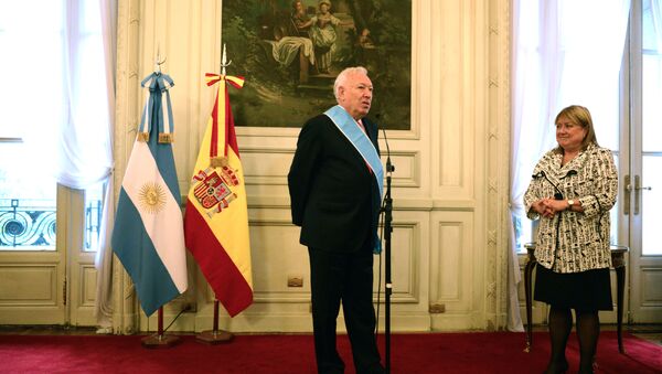 Ministro de Exteriores de España, José Manuel García-Margallo, y ministra de Exteriores de Argentina, Susana Malcorra - Sputnik Mundo