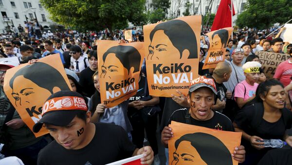 Marcha contra Keiko Fujimori - Sputnik Mundo