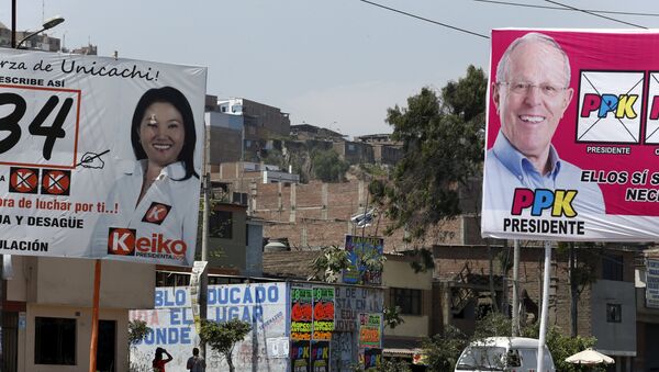 Keiko Fujimori y Kuczynski a segunda vuelta, según primeros datos oficiales - Sputnik Mundo