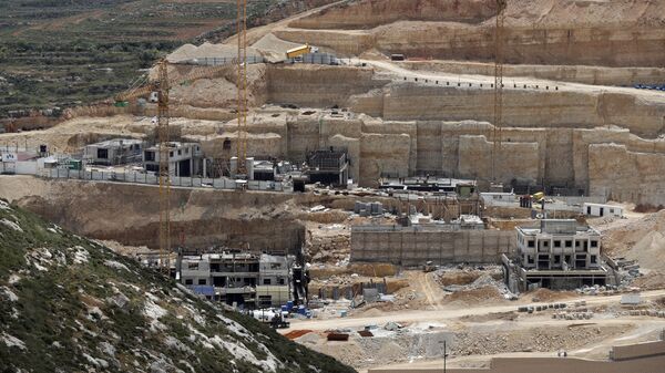 Construcción de asentamientos israelíes en Cisjordania (archivo) - Sputnik Mundo