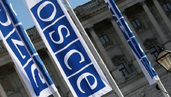 Las banderas de la OSCE - Sputnik Mundo