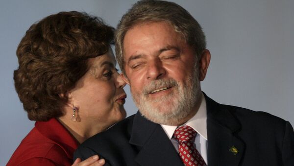 Expresidenta brasileña, Dilma Rousseff, y expresidente, Luiz Inácio Lula da Silva (archivo) - Sputnik Mundo