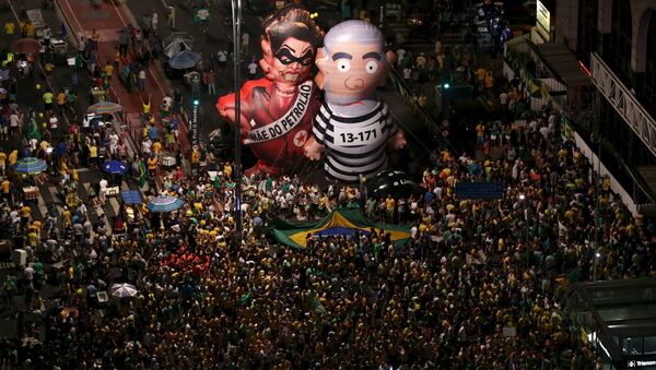 Manifestación antigubernamental en Sao Paulo, Brasil - Sputnik Mundo
