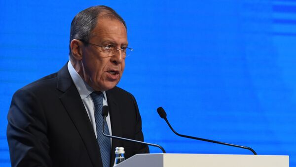 Ministro de Exteriores de Rusia Serguéi Lavrov en la V Conferencia de Seguridad Internacional de Moscú - Sputnik Mundo