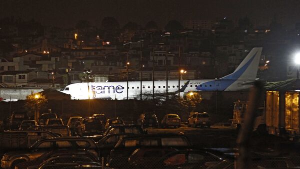 Avión de aerolínea ecuatoriana sale de pista en Aeropuerto internacional de Quito - Sputnik Mundo