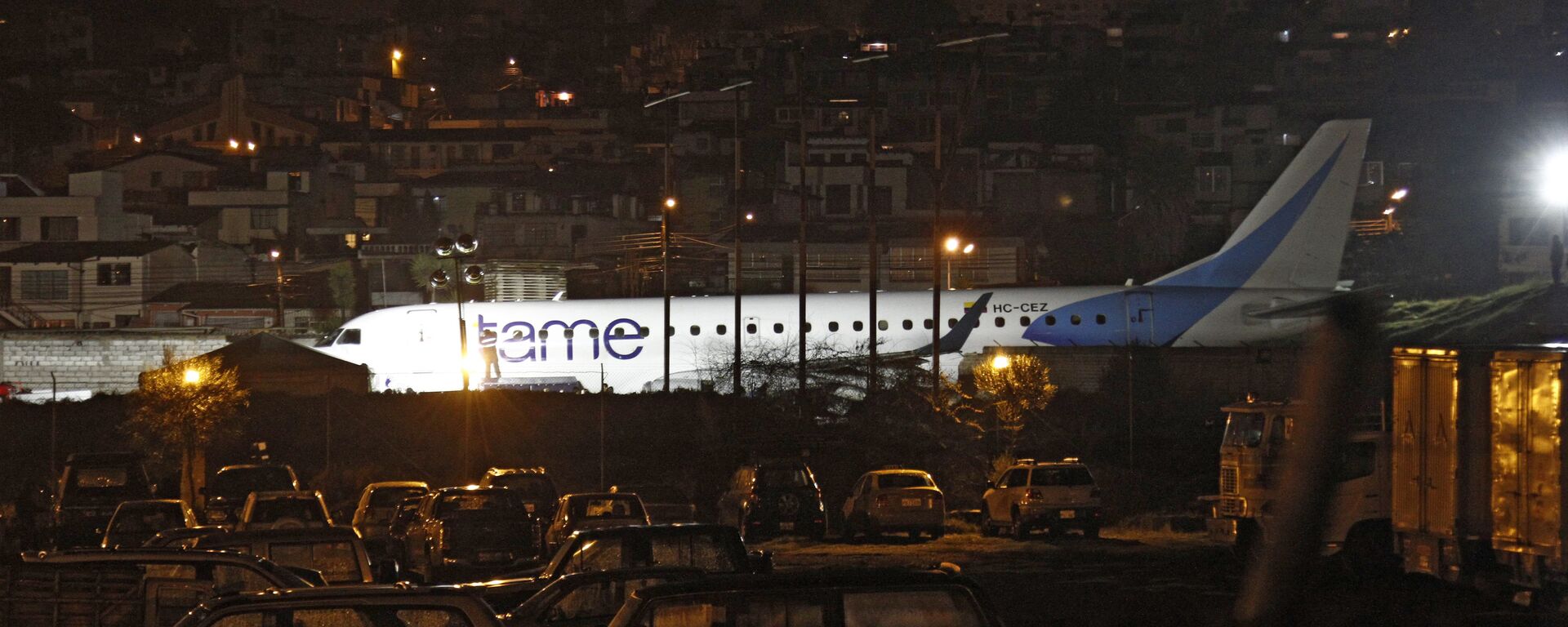Avión de aerolínea ecuatoriana sale de pista en Aeropuerto internacional de Quito - Sputnik Mundo, 1920, 07.04.2021