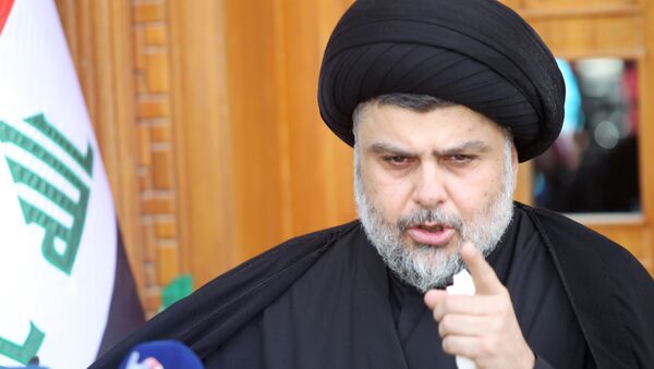 Prominent Iraqi Shi'ite cleric Moqtada al-Sadr speaks during news conference in Najaf - Sputnik Mundo