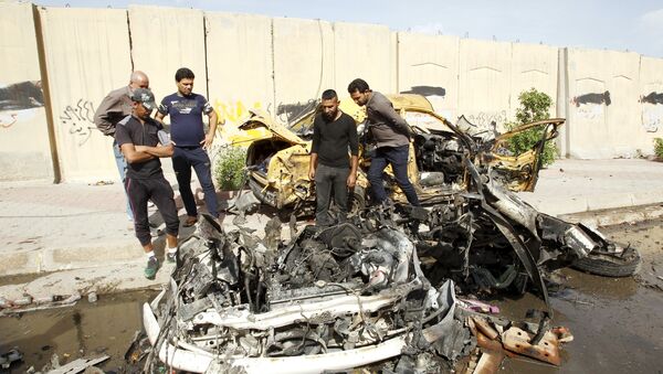 El lugar del atentado en Bagdad (Archivo) - Sputnik Mundo