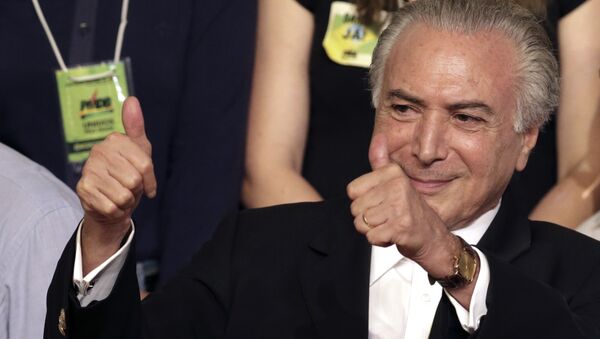 Michel Temer, vicepresidente de Brasil - Sputnik Mundo