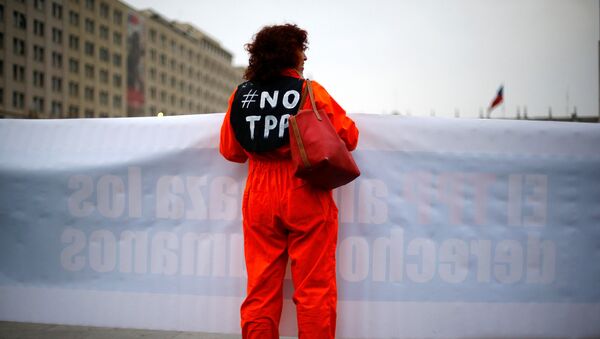 Protesta contra el TPP - Sputnik Mundo