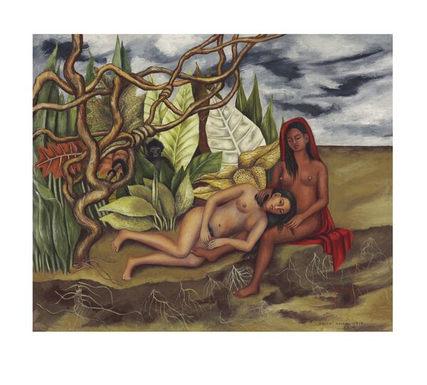 La obra de frida Kahlo Dos desnudos en el bosque (La tierra misma). - Sputnik Mundo