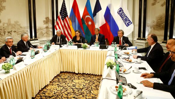 Reunión sobre la situación en Nagorno Karabaj (archivo) - Sputnik Mundo