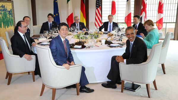 Los líderes del G7 (archivo) - Sputnik Mundo