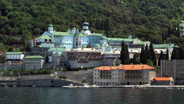 Monasterio ruso de San Pantaleón, el Monte Athos - Sputnik Mundo