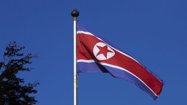 Bandera de Corea del Norte (imagen referencial) - Sputnik Mundo