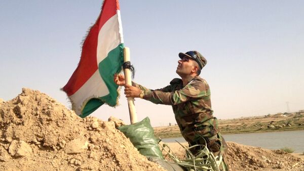 Bandera de los kurdos iraquíes - Sputnik Mundo